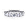 14K White Gold Diamond Wedding Band - 2.4 ct