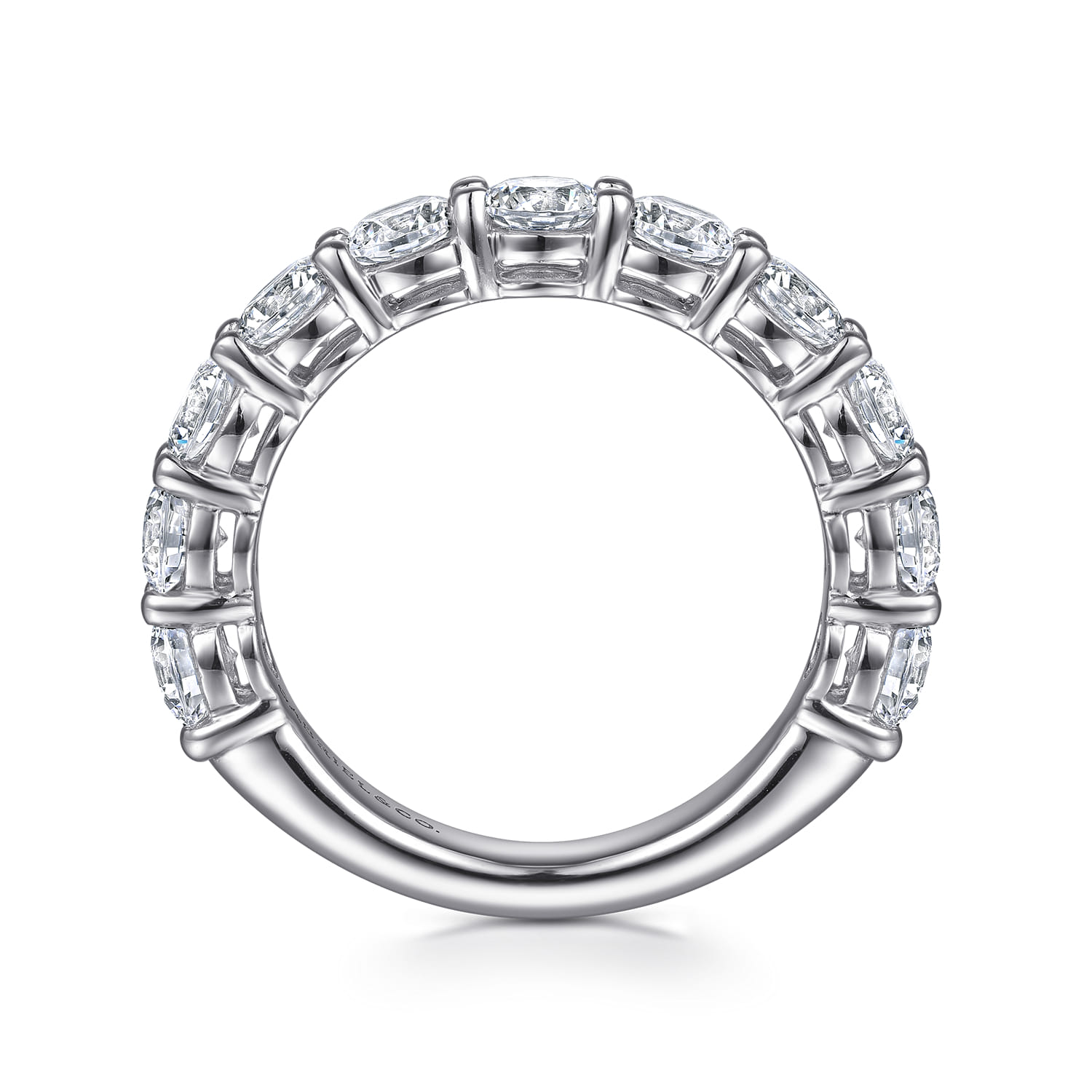 14K White Gold Diamond Wedding Band - 2.4 ct - Shot 2