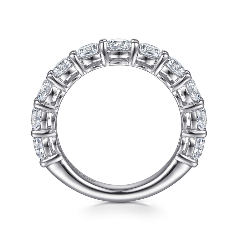 14K White Gold Diamond Wedding Band - 2.4 ct - Shot 2