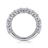 14K White Gold Diamond Wedding Band - 2.4 ct