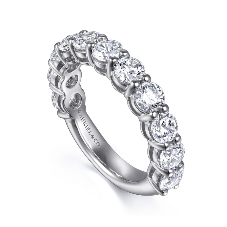 14K White Gold Diamond Wedding Band - 2.4 ct - Shot 3