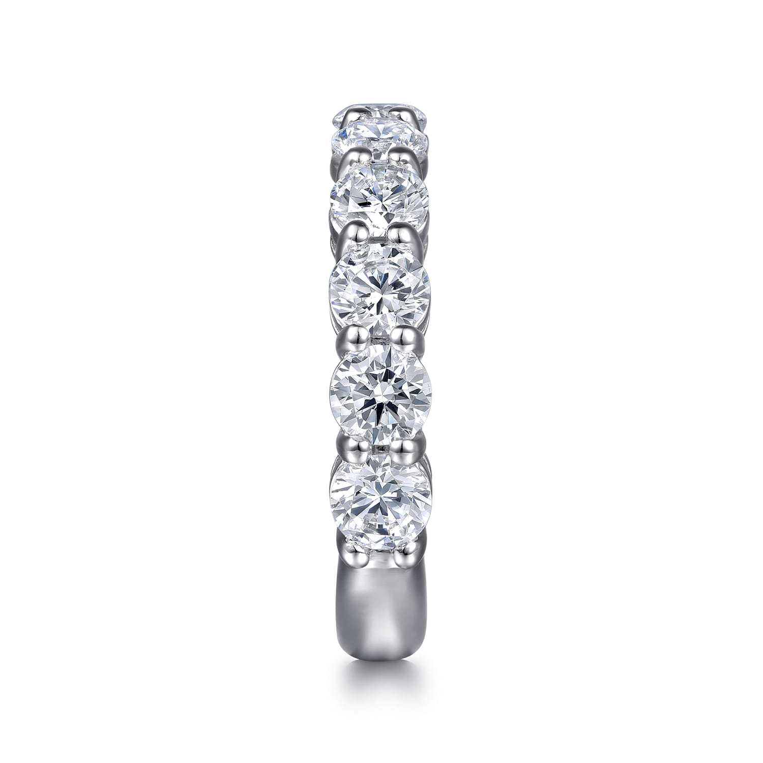 14K White Gold Diamond Wedding Band - 2.4 ct - Shot 5