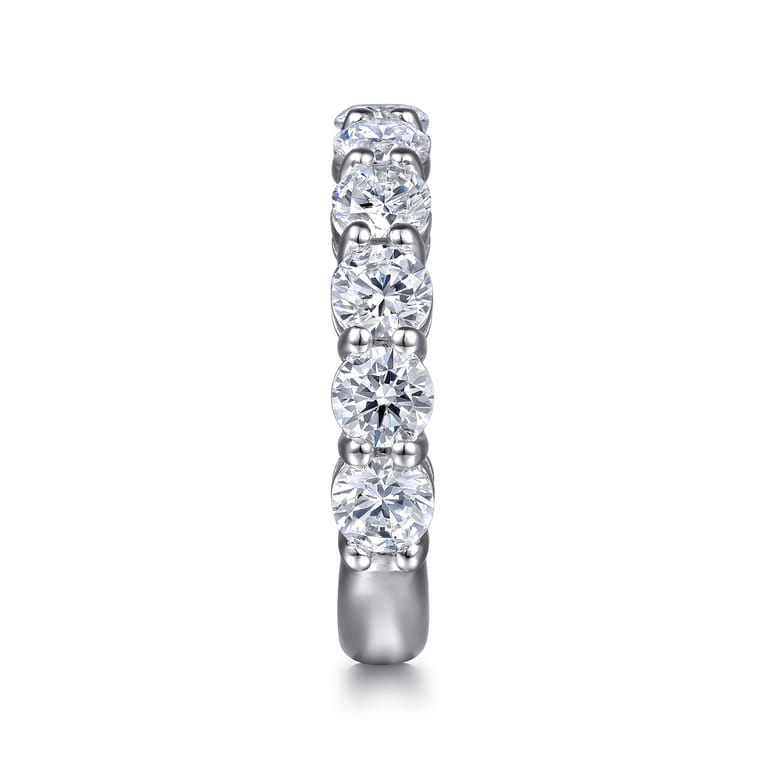 14K White Gold Diamond Wedding Band - 2.4 ct - Shot 5