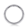 14K White Gold Diamond Wedding Band - 0.4 ct