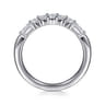 14K White Gold Diamond Wedding Band - 0.45 ct