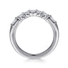 14K White Gold Diamond Wedding Band - 0.5 ct