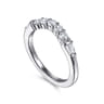 14K White Gold Diamond Wedding Band - 0.5 ct