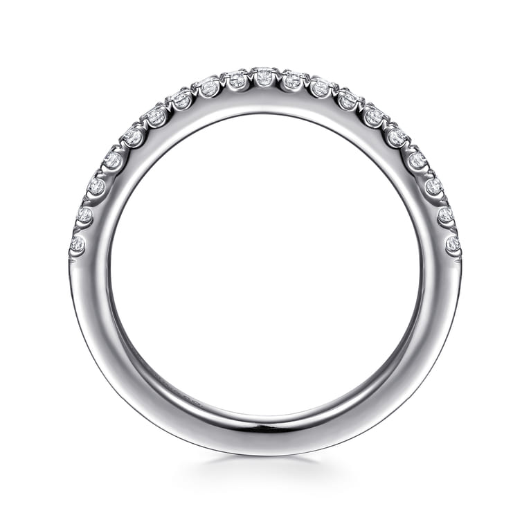 14K White Gold Diamond Wedding Band - 0.25 ct - Shot 2