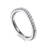 14K White Gold Diamond Wedding Band - 0.25 ct