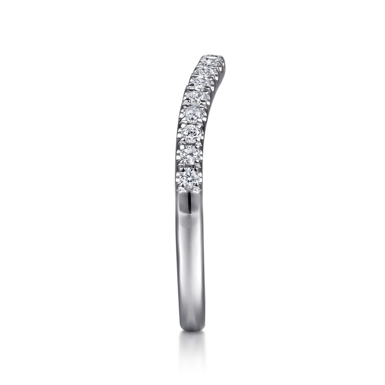 14K White Gold Diamond Wedding Band - 0.25 ct - Shot 4