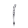 14K White Gold Diamond Wedding Band - 0.25 ct