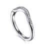 14K White Gold Diamond Wedding Band - 0.07 ct