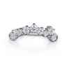 14K White Gold Diamond Wedding Band - 0.55 ct