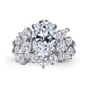 14K White Gold Diamond Wedding Band - 0.55 ct