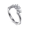 14K White Gold Diamond Wedding Band - 0.5 ct