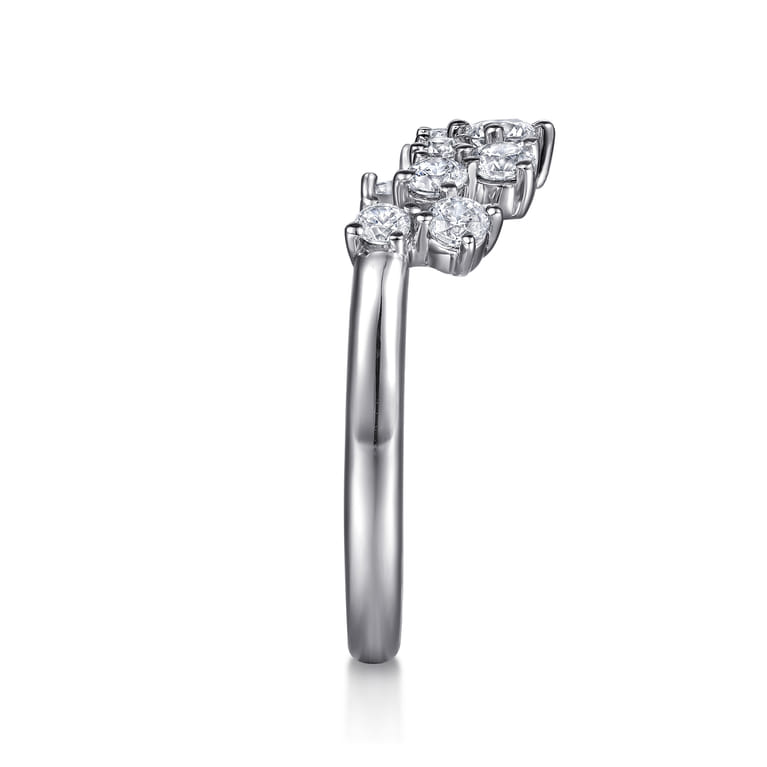 14K White Gold Diamond Wedding Band - 0.5 ct - Shot 4