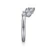 14K White Gold Diamond Wedding Band - 0.5 ct