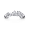 14K White Gold Diamond Wedding Band - 0.5 ct