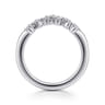 14K White Gold Diamond Wedding Band - 0.5 ct