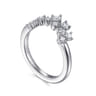14K White Gold Diamond Wedding Band - 0.5 ct