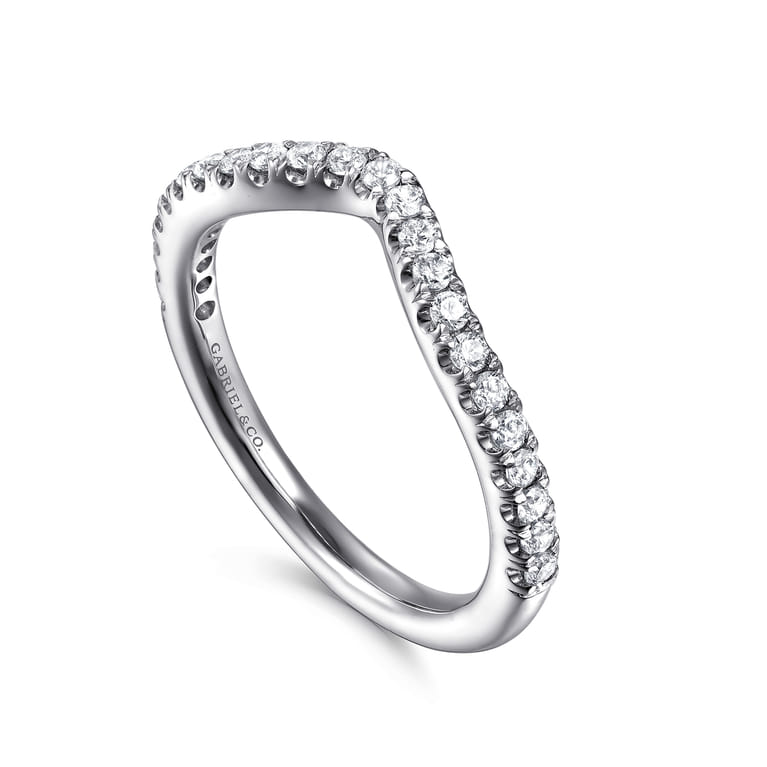 14K White Gold Diamond Wedding Band - 0.3 ct - Shot 3