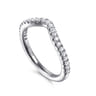 14K White Gold Diamond Wedding Band - 0.3 ct
