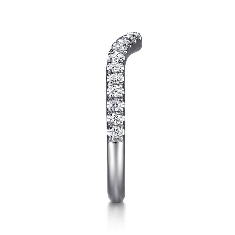 14K White Gold Diamond Wedding Band - 0.3 ct - Shot 5