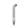 14K White Gold Diamond Wedding Band - 0.3 ct