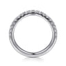 14K White Gold Diamond Wedding Band - 0.45 ct