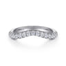 14K White Gold Diamond Wedding Band - 0.4 ct