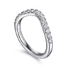 14K White Gold Diamond Wedding Band - 0.4 ct