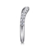 14K White Gold Diamond Wedding Band - 0.4 ct