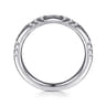 14K White Gold Diamond Wedding Band - 0.18 ct