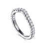 14K White Gold Diamond Wedding Band - 0.5 ct