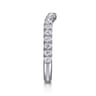 14K White Gold Diamond Wedding Band - 0.5 ct