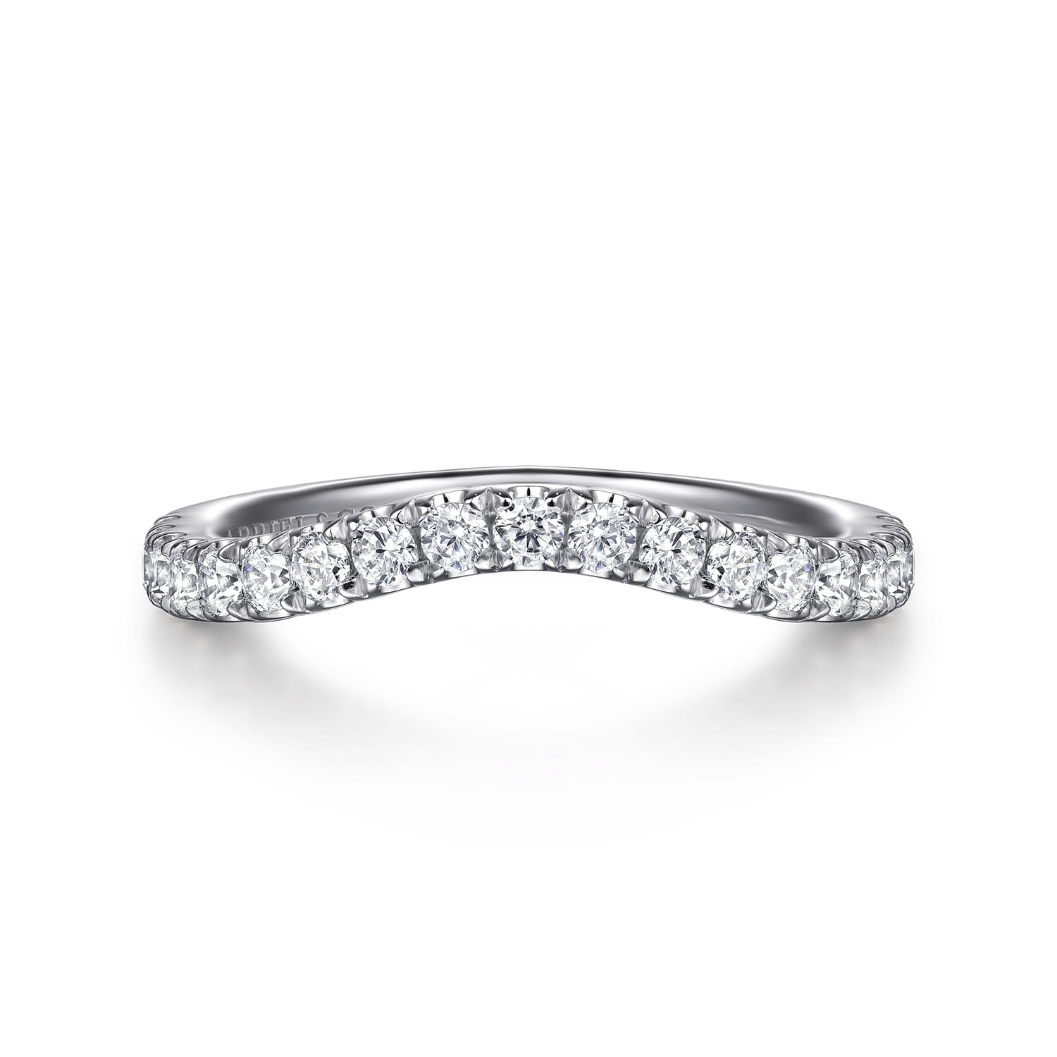 14K White Gold Diamond Wedding Band - 0.5 ct - Shot 1