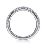 14K White Gold Diamond Wedding Band - 0.5 ct
