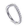 14K White Gold Diamond Wedding Band - 0.5 ct