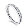 14K White Gold Diamond Wedding Band - 0.5 ct