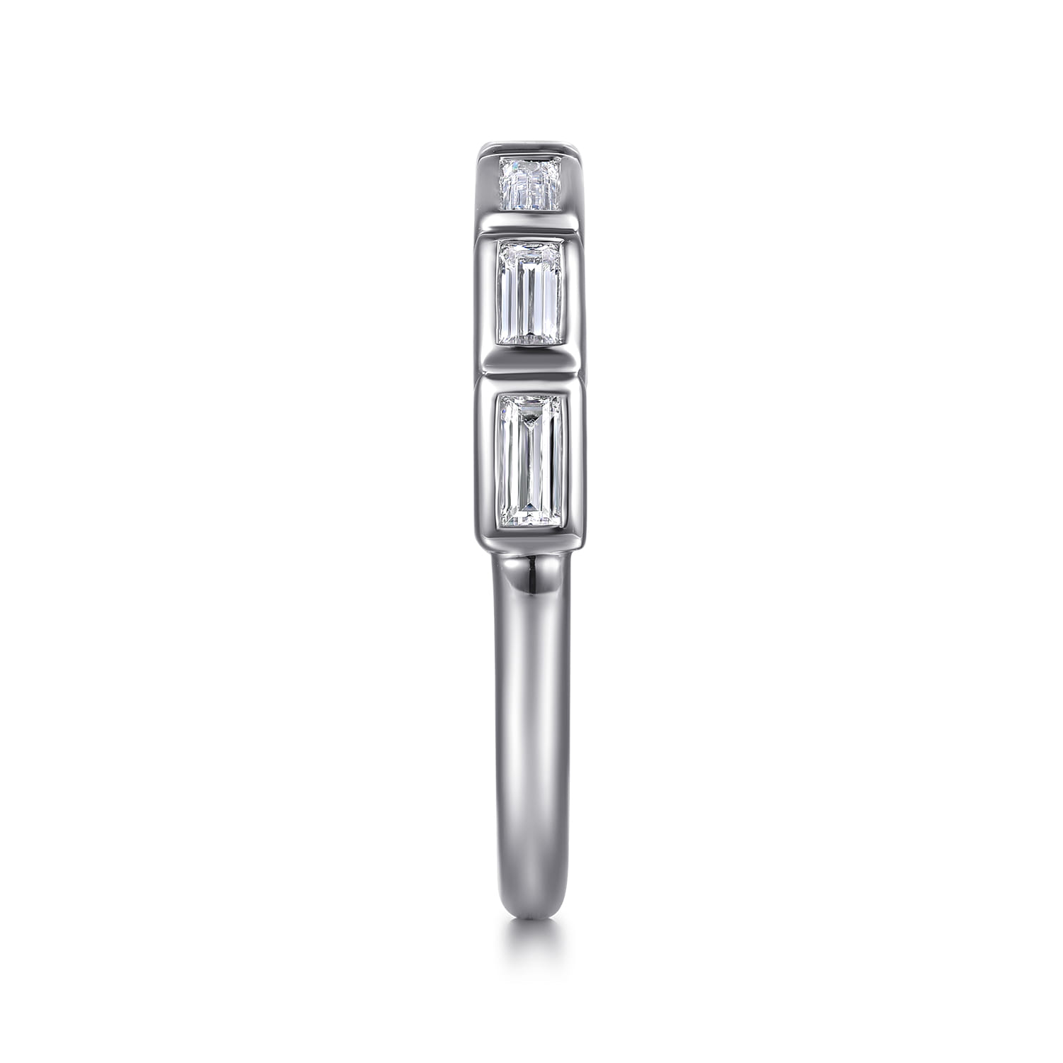 14K White Gold Diamond Wedding Band - 0.5 ct - Shot 5