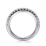 14K White Gold Diamond Wedding Band - 0.4 ct