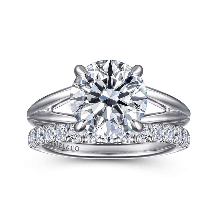 14K White Gold Diamond Wedding Band - 0.5 ct - Shot 4
