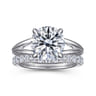 14K White Gold Diamond Wedding Band - 0.5 ct