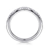 14K White Gold Diamond Wedding Band - 0.18 ct
