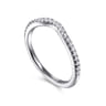 14K White Gold Diamond Wedding Band - 0.18 ct
