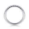 14K White Gold Diamond Wedding Band - 0.4 ct