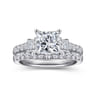 14K White Gold Diamond Wedding Band - 0.4 ct