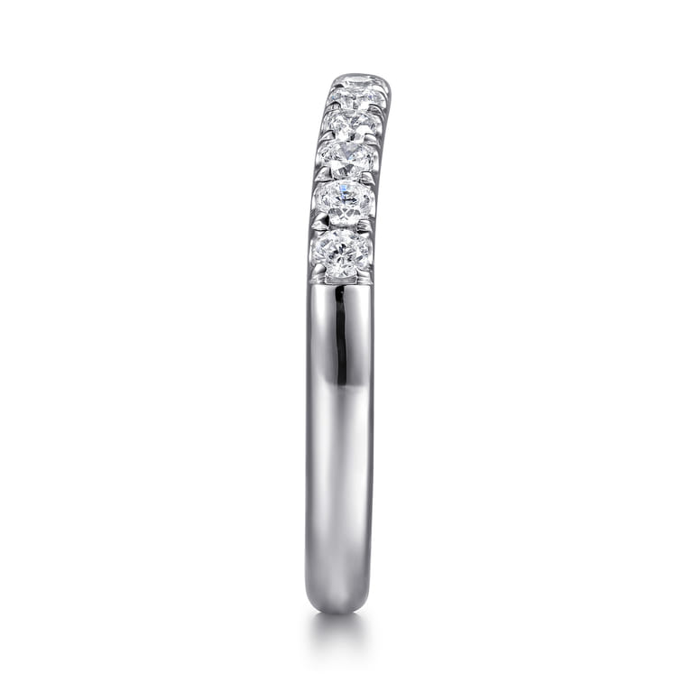 14K White Gold Diamond Wedding Band - 0.4 ct - Shot 5