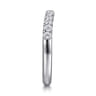 14K White Gold Diamond Wedding Band - 0.4 ct