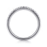 14K White Gold Diamond Wedding Band - 0.23 ct